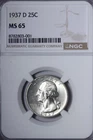 1937-D Washington Quarter — photo from another recent sale