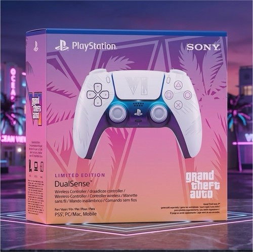 Grand Theft Auto VI Sony Controller DualSense - White Limited Edition prezzo ebay