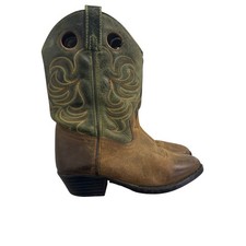 Smoky Mountain Kids Cowboy Boots Style 3605C Size 1.5 D Brown Green