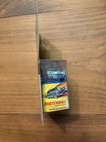 2011 Matchbox LESNEY EDITION 1955 Cadillac Fleetwood Light Green + Box NIP - Picture 3 of 5