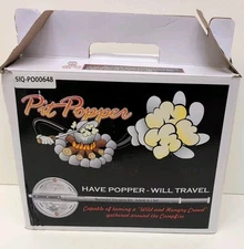 PIT POPPER - Campfire Popcorn Maker with Telescoping Handle NEW