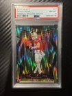 2024 Panini Select Concourse Drake Maye #27 Black & Green Shock Prizm (RC) PSA 8