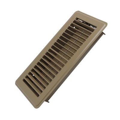 4'' x 10'' Floor Register - Heavy Duty Steel Walkable Floor Vents - Easy Adjust...