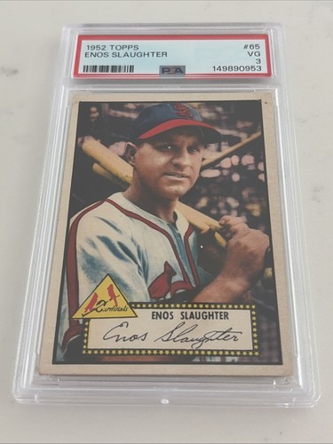 Enos Slaughter [Red Back] #65 card