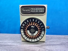 Sears Programmer Plug-In Timer 83202 Indoor Dial AM/PM Timer
