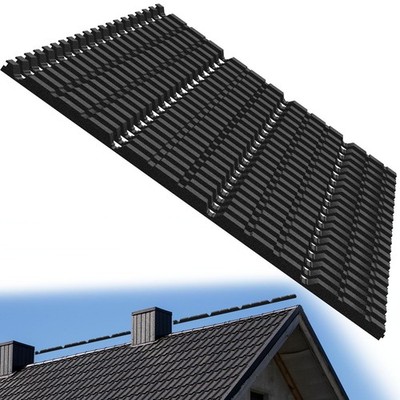 20 PCS 9 Inch Outer Ribbed Profile Foam Closure Strips for Metal Roof Sheets
