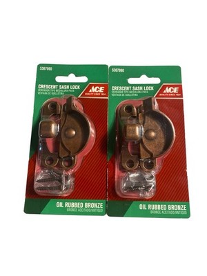 ACE Crescent Sash Lock Oil Rubbed Bronze  #5367990 Lot Of 2 NEW