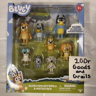 Bluey Heeler Family and Mates Pack - 8 Figures Factory Sealed Toy