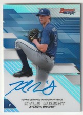 2017 Bowman S Best Best Of 17 Autographs Refractors / Kyle Wright Atlanta Braves