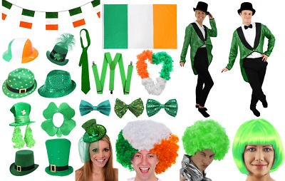 ST PATRICKS DAY KOSTÜMZUBEHÖR IRLAND PADDYS IRISCHE PARTY KOSTÜM PAKET