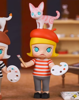 POP MART Molly Auction Series Confirmed Blind Box Figure Toy Art