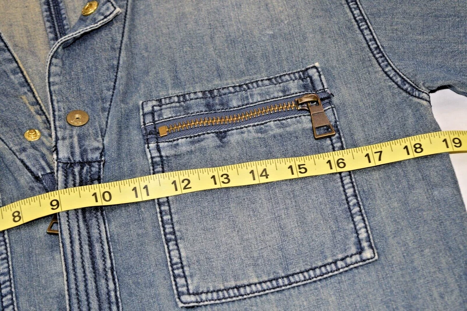 Mono Mono Vintage Talla S/M Años 90 Free People Azul Lavado Algodón Súper Suave Foto 4 de 4