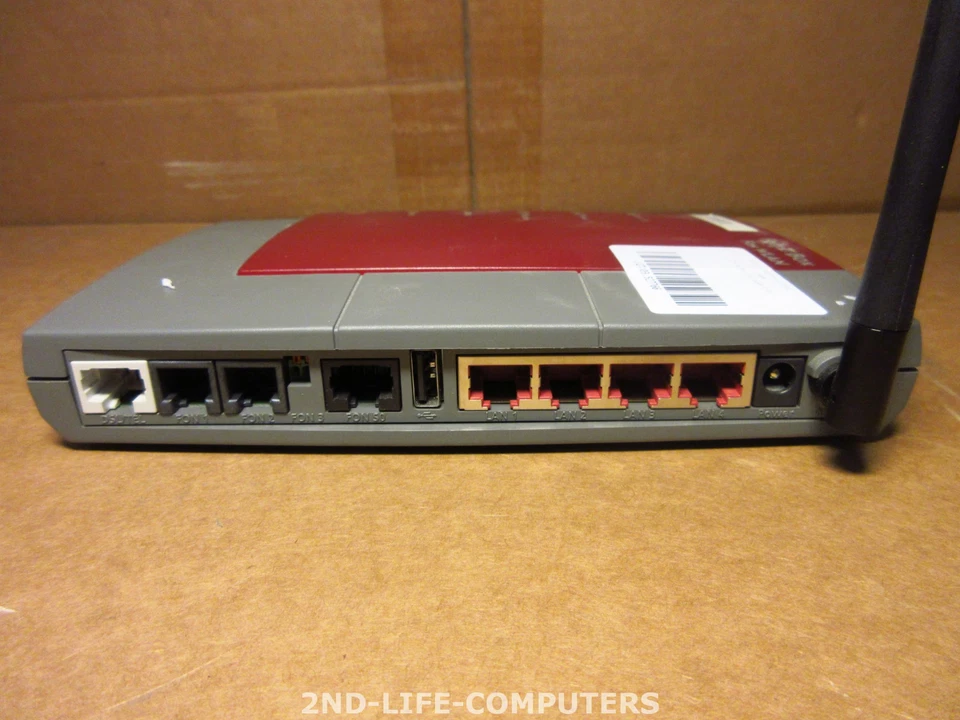 AVM Fritz!Box Fon WLAN 7170 SL 125 Mbps 4-Port 10/100 Verkabelt Router ANNEX A - Bild 3 von 3