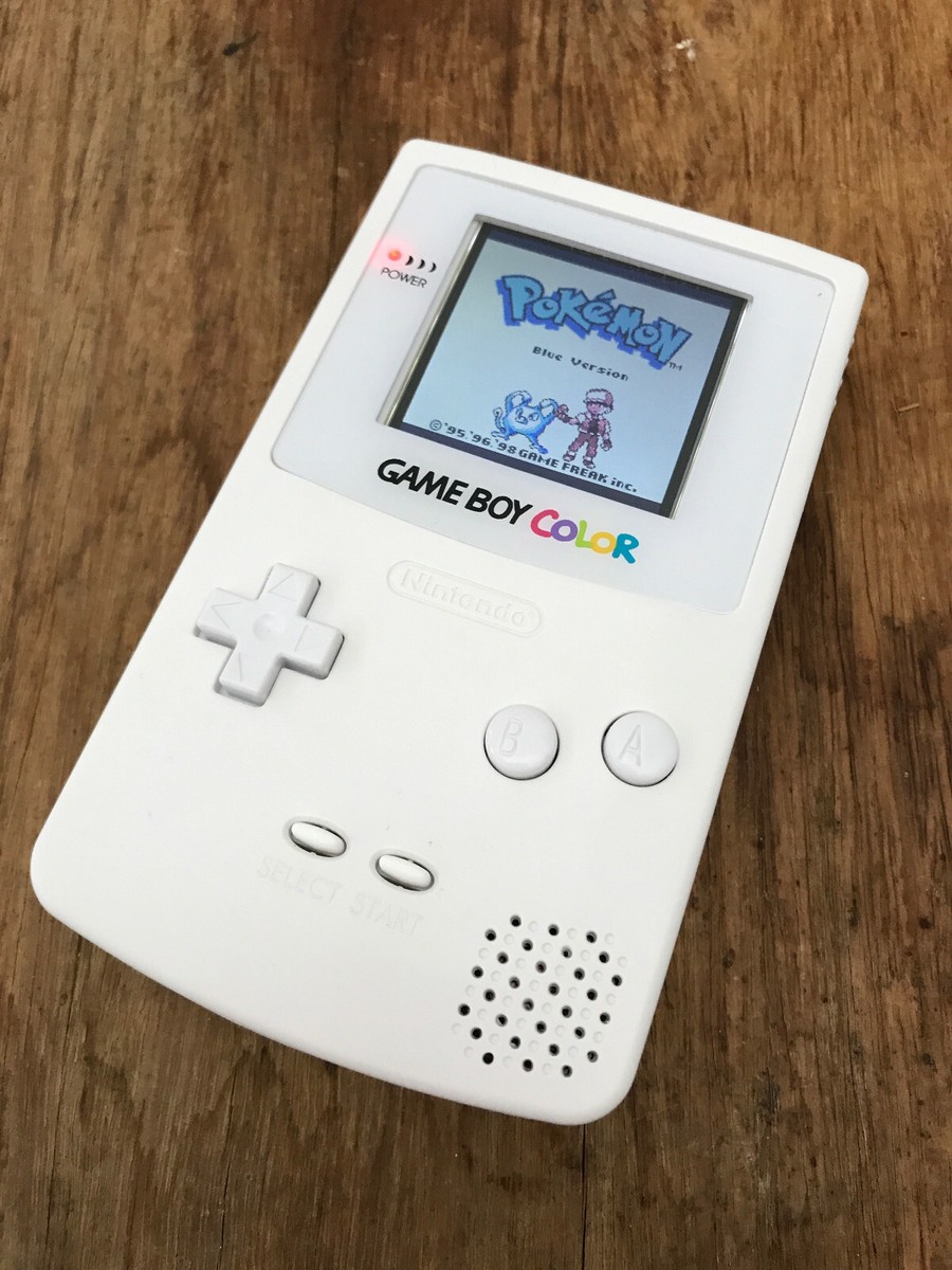Nintendo GameBoy Color Colour Game Boy Handheld White BACKLIT