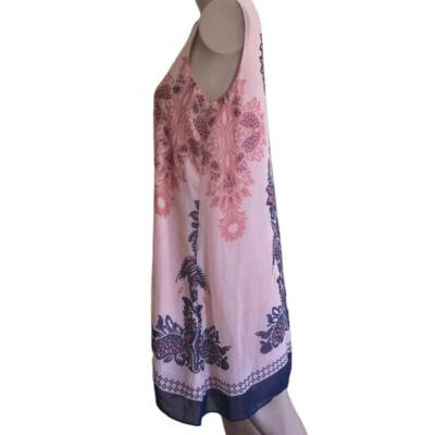 max studio pink dress Max Studio Sleeveless Shift Dress Pink Floral XS Knee Length