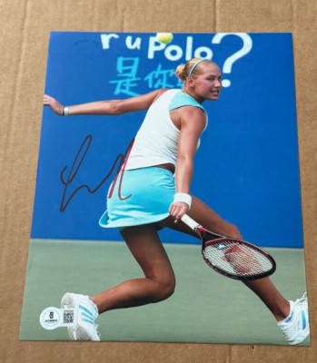 ANNA KOURNIKOVA SIGNED SEXY 8X10 PHOTO BECKETT CERTIFIED TENNIS #3