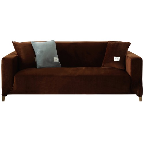 1/2/3/4 Sitzer Stretch Samt Sofabezug Sofa Überzug Ecksofa Abdeckung Sofahusse - Bild 67 von 87