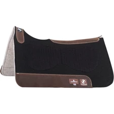 CLASSIC EQUINE Zone Felt Top 30x32in Black Saddle Pad with Felt Bottom (ZFT30)