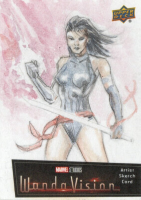 Marvel Studios WandaVision Upper Deck 2022 1/1 Artist Sketch Card Greg Bain