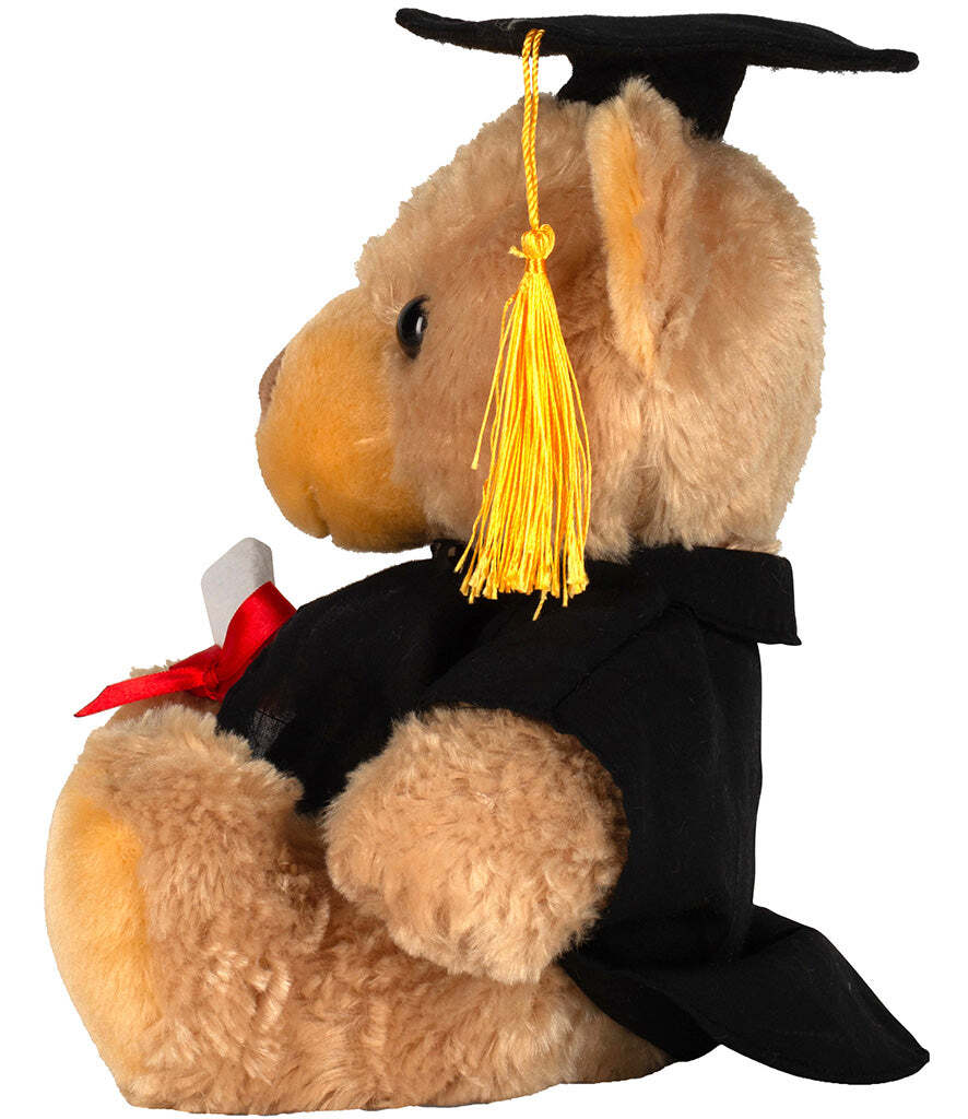 Personalisiertes Abschluss-Geschenk: GraduationBär Mit Text/Name (20 Cm, Inkl. Hut & Diplom) – Für Schule/Uni 2024