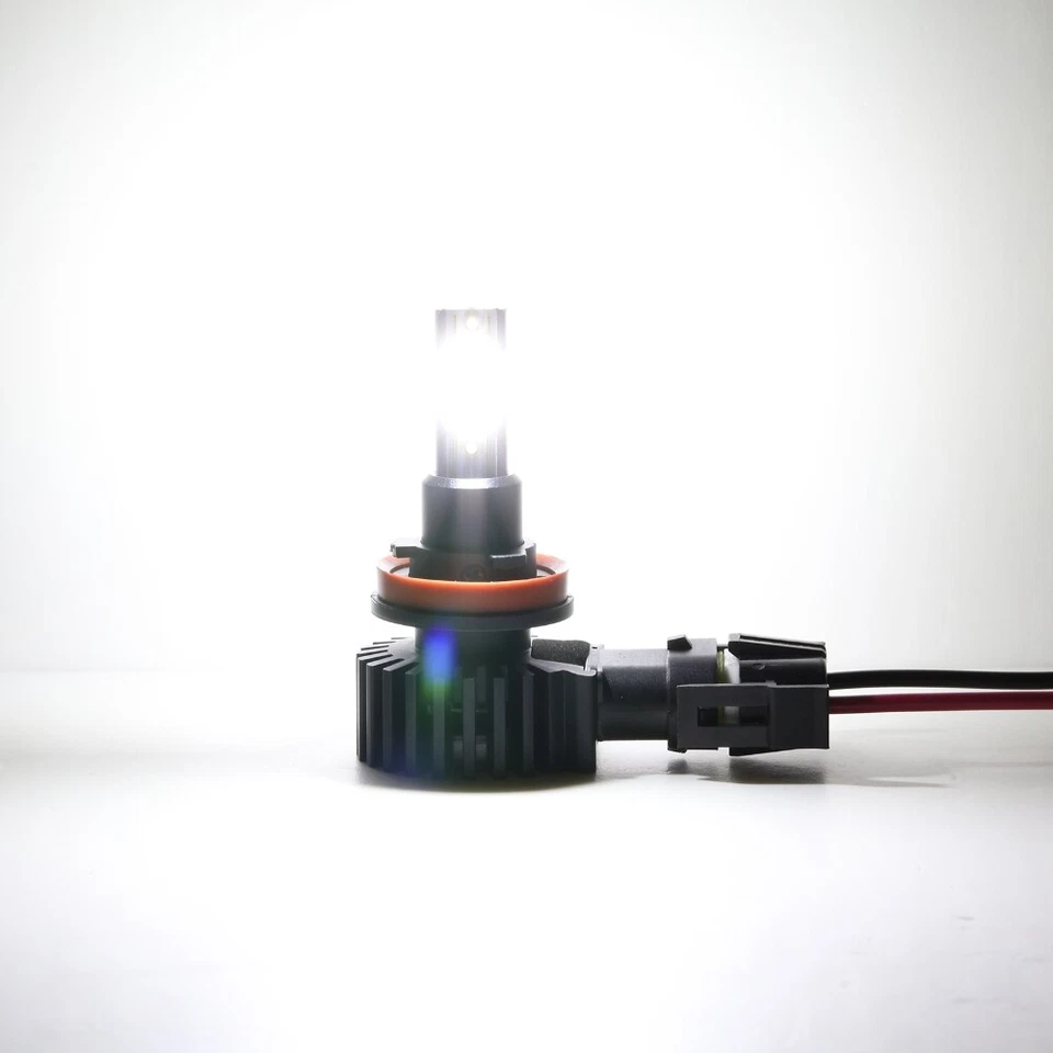 IRONWALLS Combo H11+H11 LED Headlight Bulb Kits High Low Beam 6000K Xenon White - Image 2 of 4