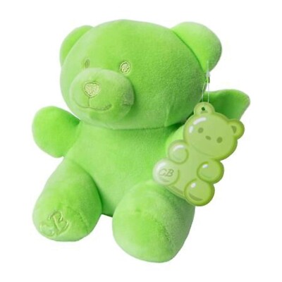 Candy Bear Plush soft Teddy bear cub 7''butterfly/angel wings Green-NWT-FREE SHIP