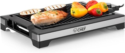 Parrilla Eléctrica Portable Sin Humo Con Superficie De Cocción Antiadherente NEW