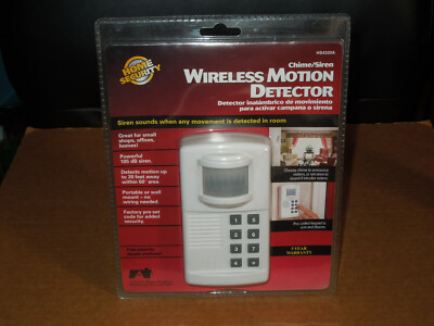 Lamson Chime/Siren Wireless Motion Detector HS4320A Home Security