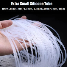 0.5mm/1/2/3/4mm Clear Silicone Tube Hose Food Grade Soft Rubber Small Capillary