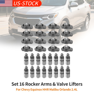 For Chevy Equinox HHR Malibu Orlando 2.4L Set 16 Rocker Arms & Valve Lifters
