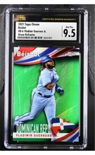 2021 Topps Chrome Beisbol Green Refractor #/99 B-6 Vladimir Guerrero Jr CSG 9.5