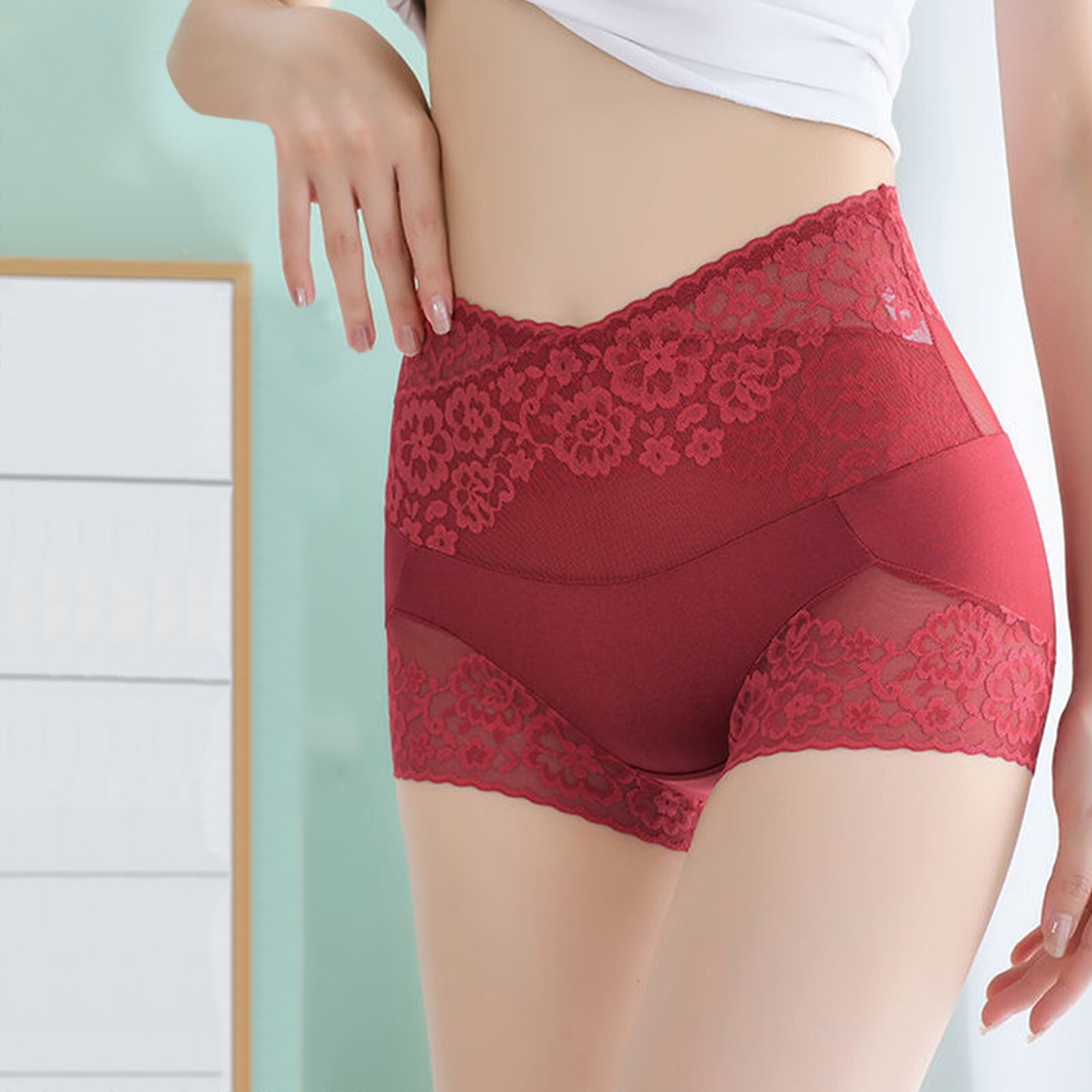 Womens High Waist Shapewear Panties Tummy Control Butt Lifter Body
