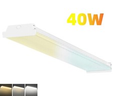 4FT LED Wraparound 40W Shop Light,6000lm Selectable 3CCT 3500K/4000K/5000K 4Foot