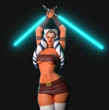 Texelion NSFW Figure: Ahsoka Fan Art – 3D Printed Resin, Multiple-Scales
