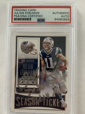 Julian Edelman 2015 Contenders Signed Card PSA Authentic auto superbowl champ