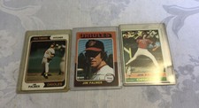 1974 Topps #40, 1975T #335, 1976 TOPPS #450 Jim Palmer (3) Card Lot