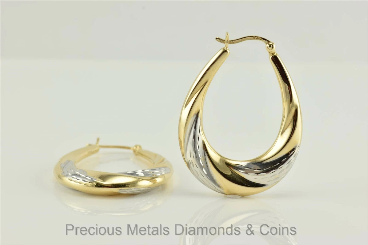 Tapered hoop earrings deals