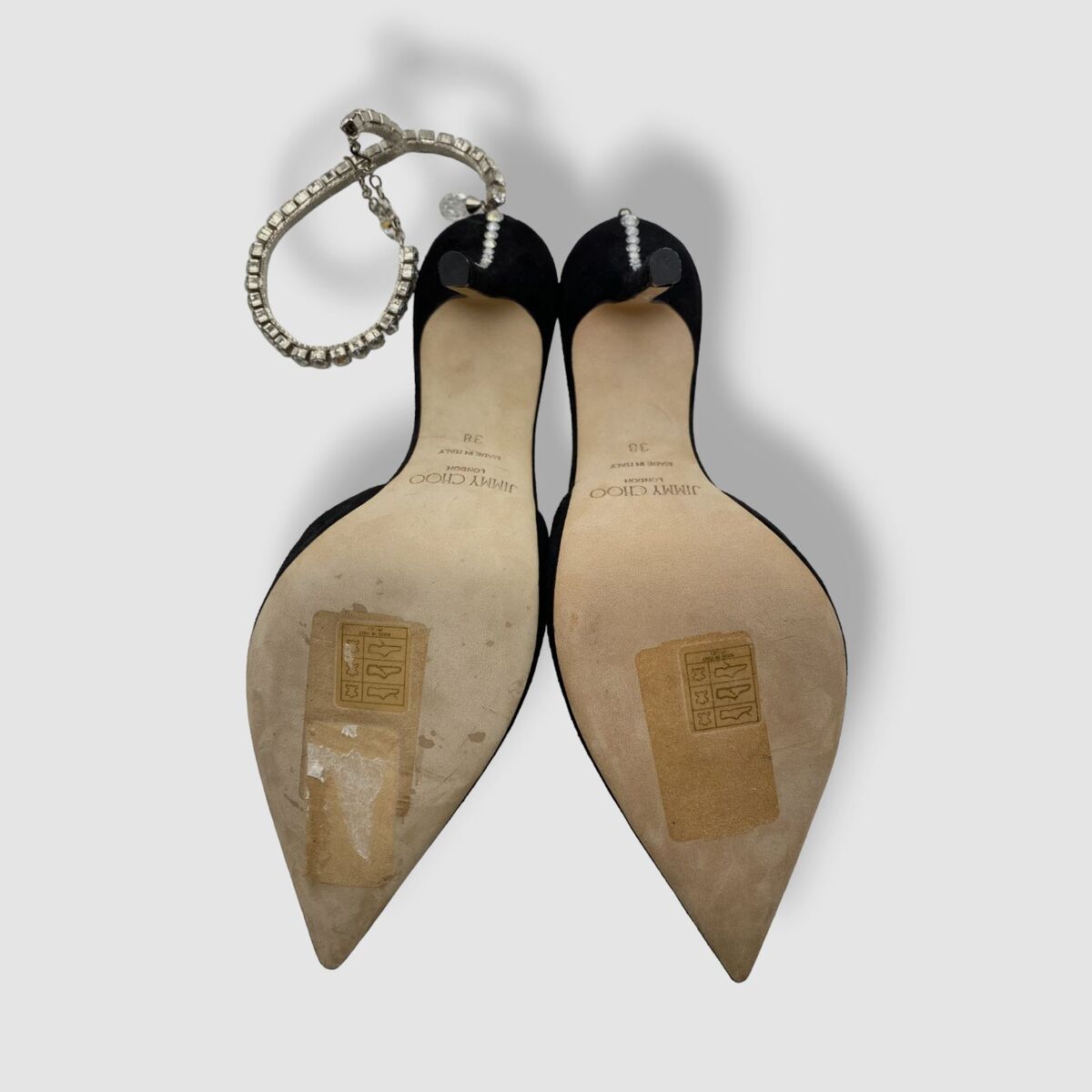 $1095 Jimmy Choo Women's Black Saeda 100 Embellished Pump $1095 Jimmy Choo Women's Black Saeda 100 Embellished Pump