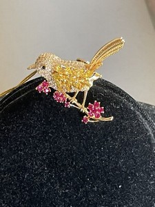 Authentic EYE CANDY LOS ANGELES WREN GOLD PLATED CZ RING ADJUSTABLE