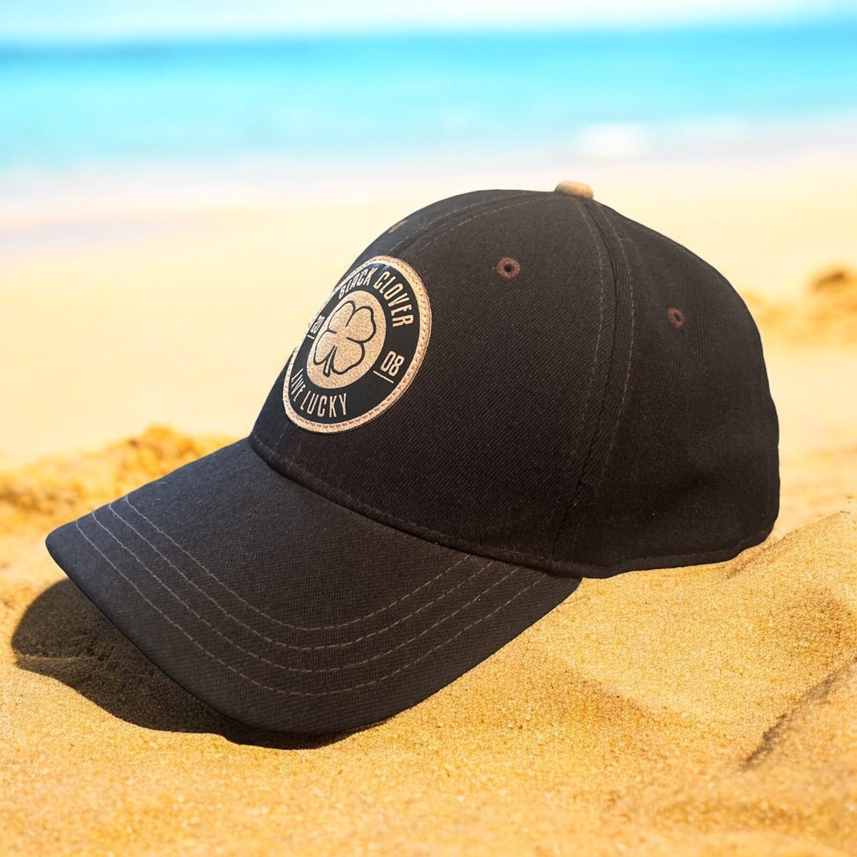 Black Clover Live Lucky 2008 Hat / Cap Brown Suede Black L/XL | eBay