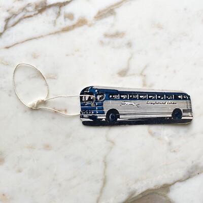 Luggage Tag Greyhound Canada Luggage Vintage 1960s? Greyhound Bus