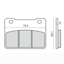 FRONT BRAKE PADS AEON Elite 400i (ABS) 400 2014 > RMS 225103470