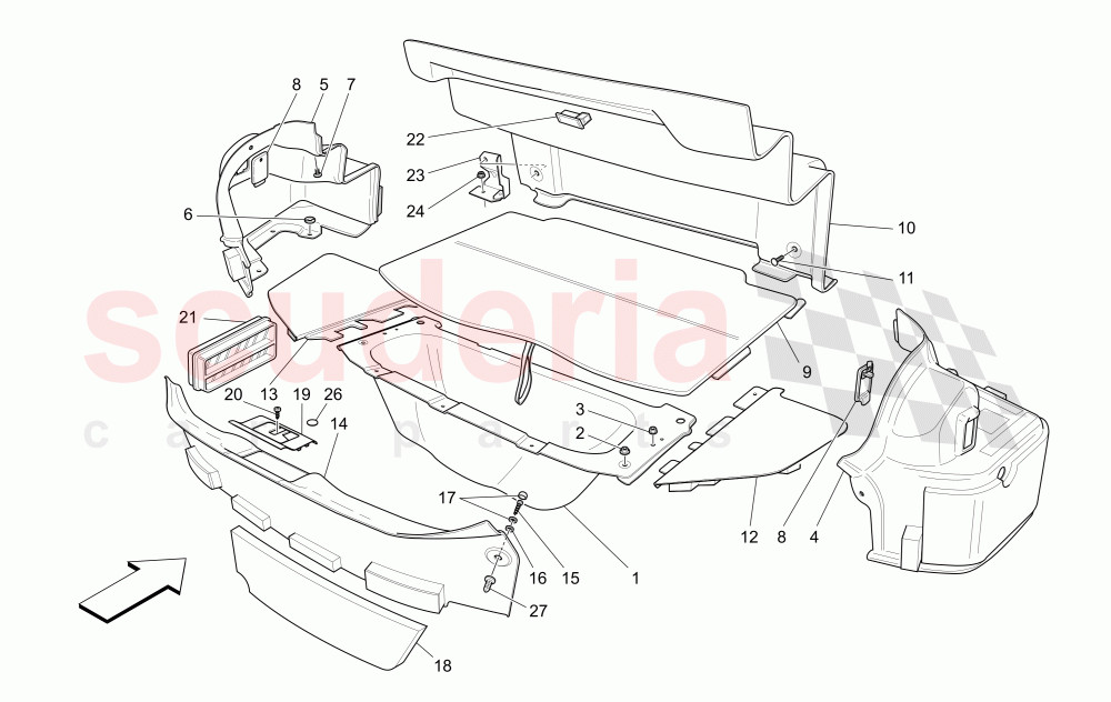 Maserati Inspection Door (Grigio/Grey) - 81574606 - GranCabrio OEM NEW