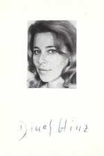 Dinah Hinz Autogramm signed 10x15 cm Karteikarte mit Magazinbild
