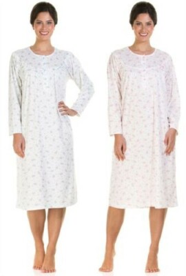 Donna Lady OLGA Jersey Misto Cotone Floreale Senza Maniche