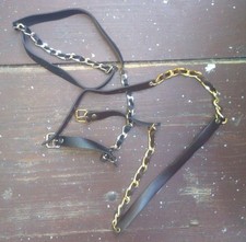 New ZARA Skinny Belt Chain and Faux Leather in Black and Brown