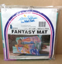 NEW SEALED Vtg Wet Set Beach Fantasy Mat 72" x 30" Inflatable Pool Float RARE