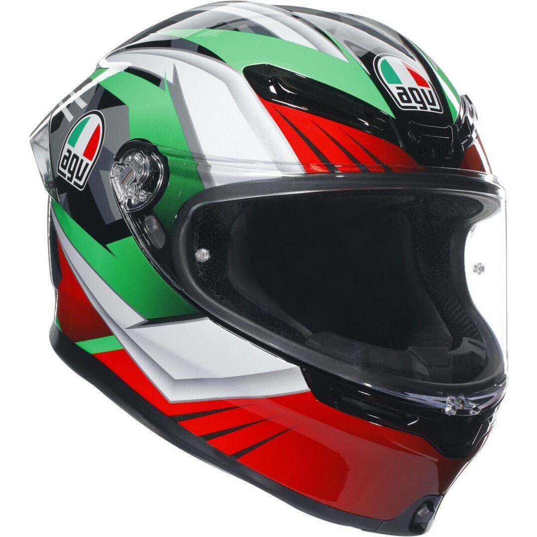 agv k3 italian flag Mono Helmet Get ready for maximum visibility and total control on the road AGV K6-S Full-Face Motorcycle Helmet