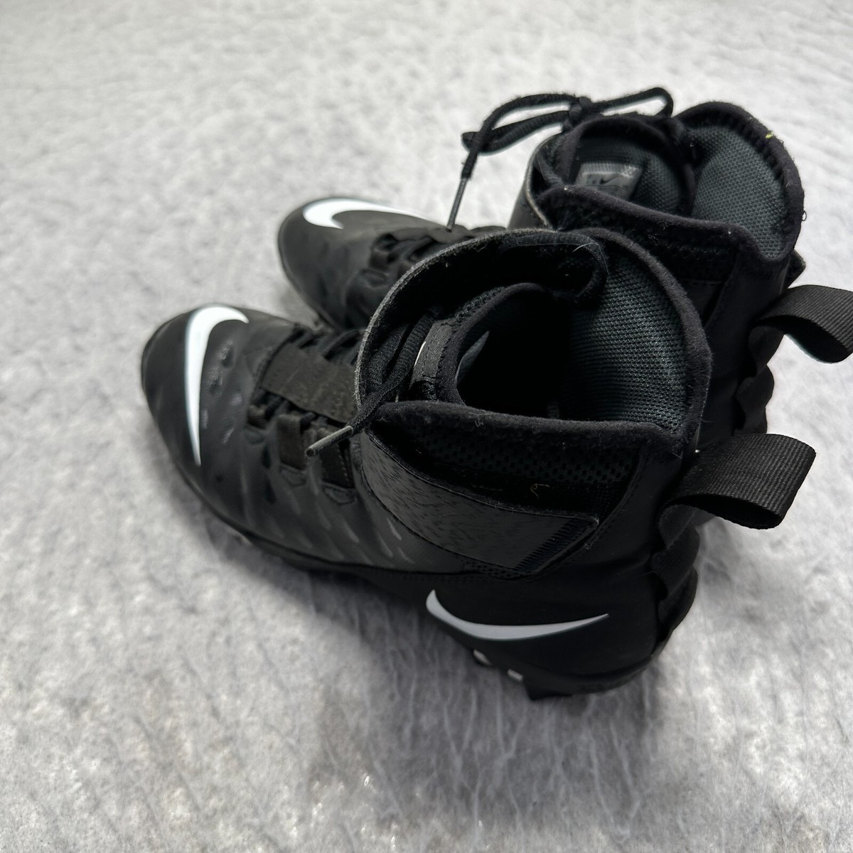 Nike Force Savage Shark 2 Wide Black White Football Cleats BV0151-001 Men Sz 13W Nike Force Savage Shark 2 Wide Men Size 12 W Football Cleats  main image 3