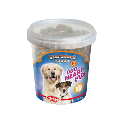 Nobby  StarSnack ''Duo Heart Mix''Dose 500 g Hund Dog Snack Leckerlie